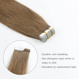Remy Tape-In Hair Extension #6 Chestnut Brown