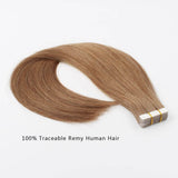Remy Tape-In Hair Extension #8 Ash Brown