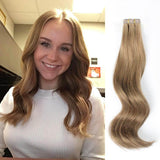 Remy Tape-In Hair Extension #8 Ash Brown