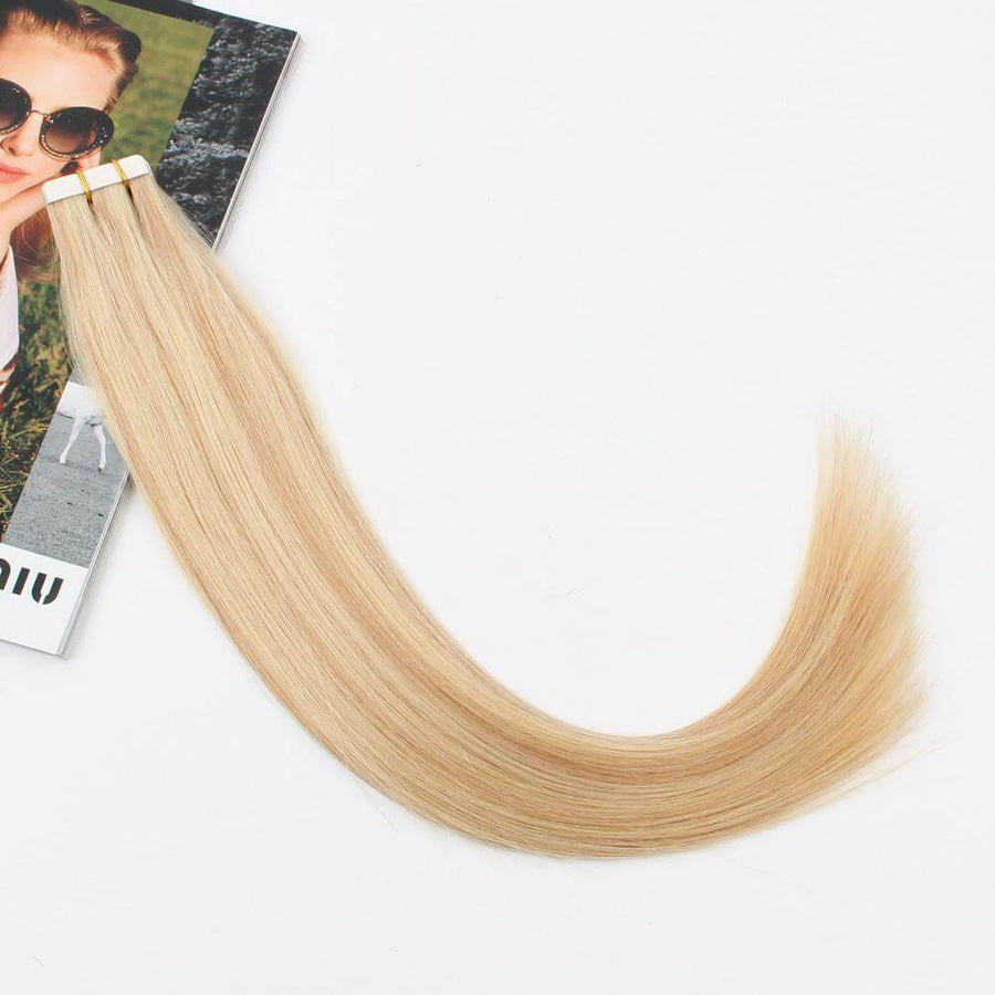 Remy Tape-In Hair Extension P #18/#613 Dirty Blonde Highlights Beach Blonde